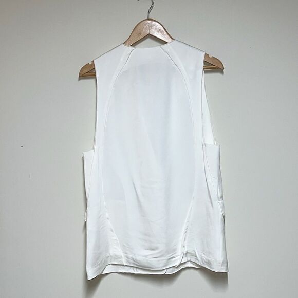 NWT O’2nd NY classic Cream Sleeveless Blazer Vest Sz 6 $670 - Picture 2 of 8
